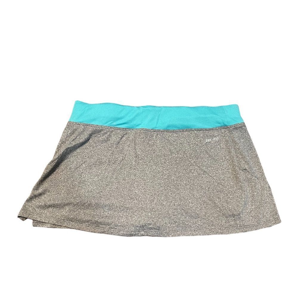 Nike Teal and Gray Dri-Fit Athletic Skort Size Small